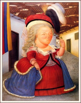Fernando Botero Painting - María Antonieta de visita a Medellín Fernando Botero